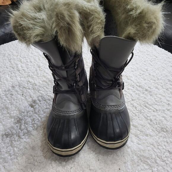 Sorel Classic Carribo winter waterproof boots  Womens size 5 - Picture 3 of 6